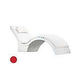 Ledge Lounger Signature Collection Chaise Deep Cushion with Pillow | Premium 1 Color Jockey Red | LL-SG-CD-CP-P1-4603
