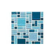 National Pool Tile Fusion Mosaic Glass Tile | Imperial Blue | FS-IMPERIAL