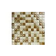 Artistry In Mosaics Crystal Series - Khaki Tan Blend Glass Tile | 1" x 1" | GC82323N1
