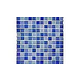 Artistry In Mosaics Crystal Iridescent - Bright Blue Blend Glass Tile | 1" x 1" | GC82323B7