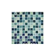Artistry In Mosaics Crystal Iridescent - Sea Green Blend Glass Tile | 1" x 1" | GC82323G3