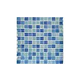 Artistry In Mosaics Crystal Iridescent - Sky Blue Blend Glass Tile | 1" x 1" | GC82323B8