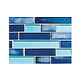 National Pool Tile Aquascapes Interlocking Glass Tile | Azure | OCN-AZURE IS12