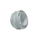 AquaStar 6" Bulkhead Adapter 2.5 " Thread 2" Socket with Gaskets and Locking Nut for Fiberglass/Steel | White | 6HA25T20S101
