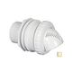 Infusion Pool Products Venturi Return Fitting | Standard Wall Assembly 1" Inside 1.5" Outside Inlet | Bone | VRFSWABO