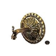 Water Scuppers and Bowls Florence Spout with Large Escutcheon | Oil Rubbed Bronze | WSBFLORLG