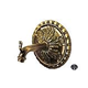 Water Scuppers and Bowls Florence Spout with Large Escutcheon | Pewter | WSBFLORLG
