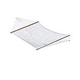 Vivere Double Polyester Rope Hammock | White | POLY20