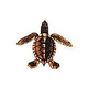 Porcelain Mosaic Turtle Brown | Baby C 5"x5" | PORC-ST22C-BR