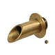 Water Scuppers and Bowls 2" Brass Geo Round Fountain Spout | Barcelona | WSBBG8923