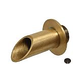 Water Scuppers and Bowls 2" Brass Geo Round Fountain Spout | Oil Rubbed Bronze | WSBBG8923