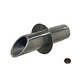 Water Scuppers and Bowls 2" Round Geo Scupper | Oil Rubbed Bronze | WSBSC710