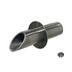 Water Scuppers and Bowls 2" Round Geo Scupper | Satin Nickel | WSBSC710