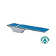 SR Smith Flyte-Deck II Stand With TrueTread Board Complete | 8' Radiant White with Blue Top Tread | 68-207-7382B