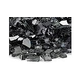American Fireglass One Fourth Premium Collection | Black Fire Glass | 25 Pounds | AFF-BLKRF-25