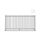 Saftron 2200 Series Pool Fencing | 48" H x 8' W Sections | White | FS-2200-4896-W