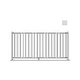 Saftron 2200 Series Pool Fencing | 48" H x 8' W Sections | Gray | FS-2200-4896-G