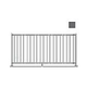 Saftron 2200 Series Pool Fencing | 48" H x 8' W Sections | Graphite Gray | FS-2200-4896-GG