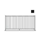 Saftron 2200 Series Pool Fencing | 48" H x 8' W Sections | Black | FS-2200-4896-BK