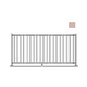 Saftron 2200 Series Pool Fencing | 48" H x 8' W Sections | Taupe | FS-2200-4896-T