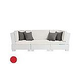Ledge Lounger Signature Collection Sectional | 3 Piece Sofa White Base | Jockey Red Premium 1 Fabric Cushion | LL-SG-S-3PS-SET-W-P1-4603