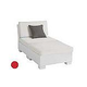 Ledge Lounger Signature Collection Sectional | 2 Piece Sun Chair White Base | Jockey Red Premium 1 Fabric Cushion | LL-SG-S-2PSC-SET-W-P1-4603