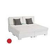 Ledge Lounger Signature Collection Sectional | 4 Piece Sun Chair White Base | Jockey Red Premium 1 Fabric Cushion | LL-SG-S-4PSC-SET-W-P1-4603