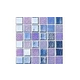 National Pool Tile Opal Glass 1x1 Tile | Azure Blue | OPL-AZURE1X1