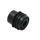 AquaStar Choice Flush-Mount Return Fitting | with Water Stop Eyeball and Nut Aim Flow | Fits Inside 2" Pipe with 1/2" Orifice | Black | 3302C