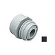 AquaStar Choice Flus-Mount Return Fitting | with Water Stop Eyeball and Nut Aim Flow | Fits Over 2" Pipe with 3/4" Orifice | Black | 3502B