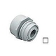 AquaStar Choice Flush-Mount Return Fitting | with Water Stop Eyeball and Nut Aim Flow | Fits Over 2" Pipe with 1/2" Orifice | Clear | 3500C