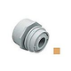 AquaStar Choice Flush-Mount Return Fitting | with Water Stop Eyeball and Nut Aim Flow | Fits Over 2" Pipe with 1/2" Orifice | Tan | 3508C