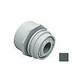 AquaStar Choice Flush-Mount Return Fitting | with Water Stop Eyeball and Nut Aim Flow | Fits Over 2" Pipe with Slotted Orifice | Dark Gray | 3505D