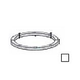 AquaStar 8" Vinyl Clamping Ring and Gasket Replacement Kit | White | 8VK101