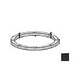 AquaStar 8" Vinyl Clamping Ring and Gasket Replacement Kit | Black | 8VK102