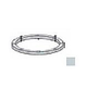 AquaStar 8" Vinyl Clamping Ring and Gasket Replacement Kit | Light Gray | 8VK103