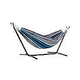 Vivere Double Cotton Hammock with White Stand | 9-Foot Denim | UHSDO9-W12
