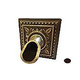 Water Scuppers and Bowls Santorini Water Scupper and Square Backplate | Antique Bronze | WSBSWS713
