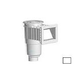 AquaStar Flow Star Skimmer with 5" Deep Throat Float Assembly Basket Lid and Adjustable Collar for Fiberglass with 4" Socket Sump | White | SKRFL12101D