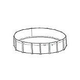 Coronado 16' Round 54" Sub-Assy for CaliMar® Above Ground Pools | Resin Top Rails | 5-4916-139-54