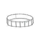 Coronado 18' Round 54" Sub-Assy for CaliMar® Above Ground Pools | Resin Top Rails | 5-4918-139-54