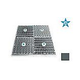 AquaStar Four 12" Square Wave Suction Outlet Covers and Screws for 24" Frame Retrofits (VGB Series) | Dark Gray | WAV24NF105