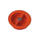 Aquastar 1 1/2" MPT Plaster Cap with Magnet Finding Metal Insert | Orange | JMCP109
