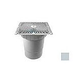 AquaStar 12" Square Star Anti-Entrapment Suction Outlet Cover with Vented Riser Ring with Double Deep Sump Bucket with 6" Socket (VGB Series) Light Gray | P12103F