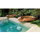 Inter-Fab WOK Water Flow System for Pools and Ponds with Short Height Pedestal | True Copper | WOK-SPILL-S-32