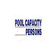 Pool Capacity Persons Sign 12inches x 18inches | SW-15