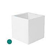 Ledge Lounger Affinity Collection Outdoor Square Planter | Medium 29" W x 30" H | Teal | LL-AF-P-30SQ-TL