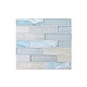 National Pool Tile Santorini Series 1x4 Glass Tile | Argent Blue | SAN-BLUE1X4