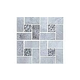 National Pool Tile Fusion Mosaic Quartz with Glass Tile | Grey Quartz | FS-PINWHEELGQ