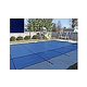 PoolTux 15-Year Royal Mesh Safety Cover | Rectangle 16' x 36' Blue | 4' x 8' Left End Step | CSPTBME16362